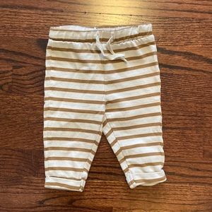 h&m baby neutral stripe pant
